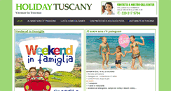 Desktop Screenshot of holidaytuscany.it